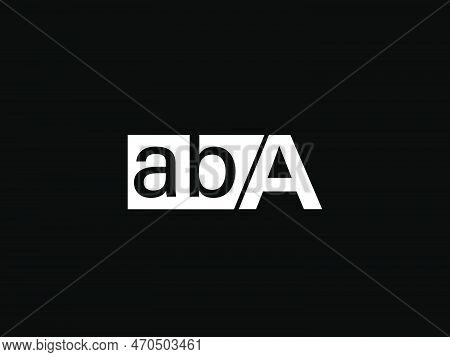 Aba Logo And Graphics Design Vector Art, Icons Isolated On Black Background