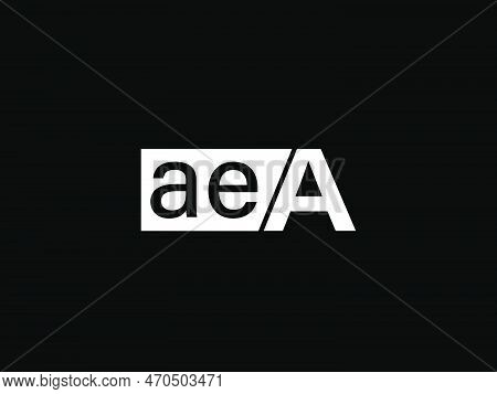 Aea Logo And Graphics Design Vector Art, Icons Isolated On Black Background