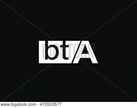 Bta Logo And Graphics Design Vector Art, Icons Isolated On Black Background