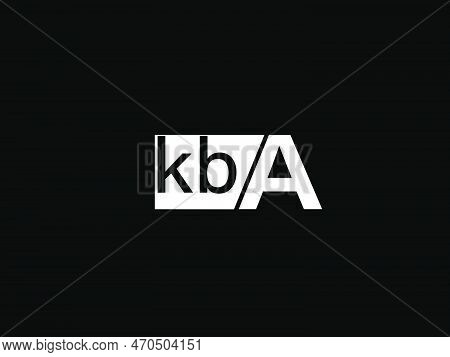 Kba Logo And Graphics Design Vector Art, Icons Isolated On Black Background