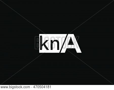 Kna Logo And Graphics Design Vector Art, Icons Isolated On Black Background