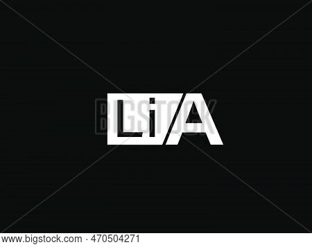 Lia Logo And Graphics Design Vector Art, Icons Isolated On Black Background