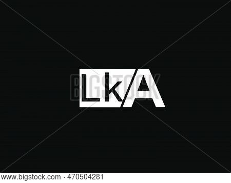 Lka Logo And Graphics Design Vector Art, Icons Isolated On Black Background