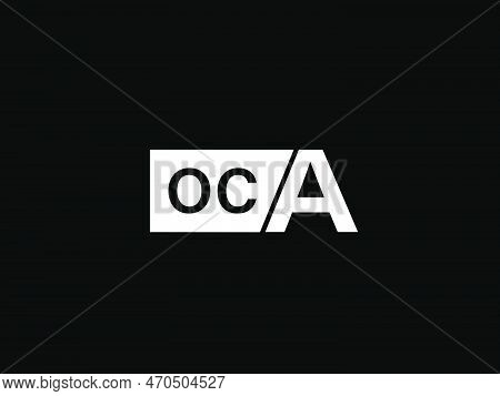 Oca Logo And Graphics Design Vector Art, Icons Isolated On Black Background