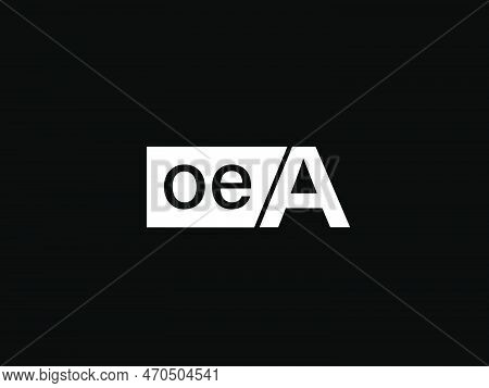 Oea Logo And Graphics Design Vector Art, Icons Isolated On Black Background