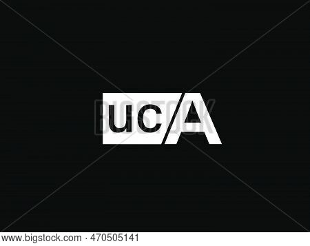 Uca Logo And Graphics Design Vector Art, Icons Isolated On Black Background