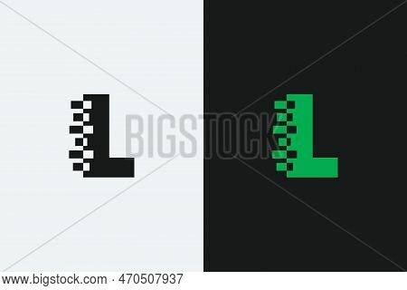 L Letter Iconic Transformation Shape Vector Logo Design. Creative Brand Logo Illustration. L Typogra