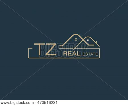 Tz Real Estate & Consultants Logo Design Vectors Images. Luxury Real Estate Logo Design