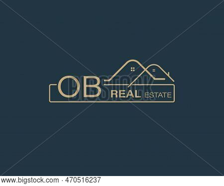 Ob Real Estate & Consultants Logo Design Vectors Images. Luxury Real Estate Logo Design