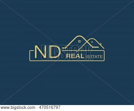 Nd Real Estate & Consultants Logo Design Vectors Images. Luxury Real Estate Logo Design