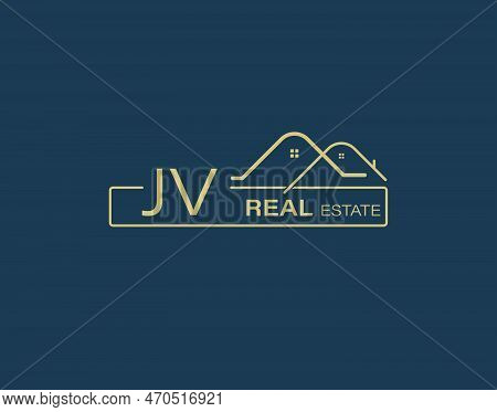 Jv Real Estate & Consultants Logo Design Vectors Images. Luxury Real Estate Logo Design