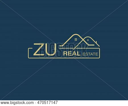 Zu Real Estate & Consultants Logo Design Vectors Images. Luxury Real Estate Logo Design