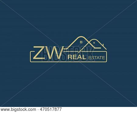 Zw Real Estate & Consultants Logo Design Vectors Images. Luxury Real Estate Logo Design