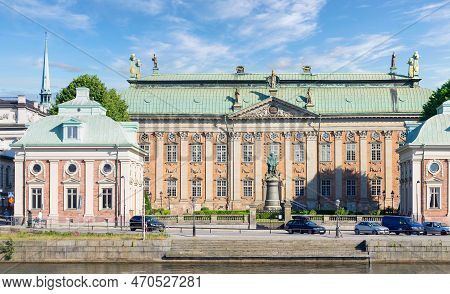 Stockholm, Sweden - June 26 2022: Riddarhuset, House Of Nobility Or House Of Knights, Commissioned I