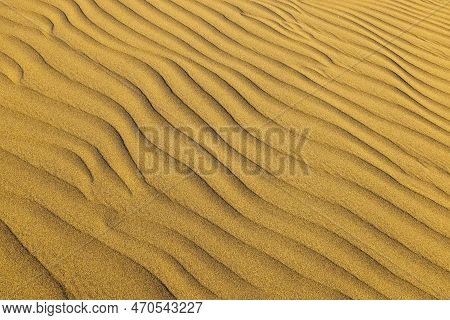 Golden Hour At Maspalomas Dunes