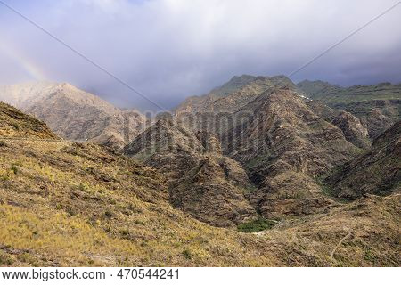 Rainbow Over The Mountains: A Vision Of Beauty