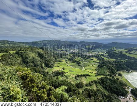 View Of The Natural Reserve Mata Jardim Jose Do Canto On San Miguel Island, Azores