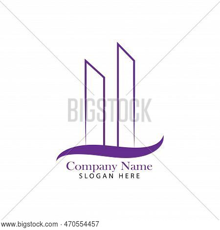 Real State Building Logo Design Concept Template