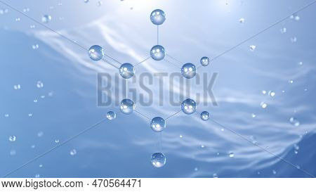 Fluorouracil Molecular Structure, 3d Model Molecule, 5-fu, Structural Chemical Formula View From A M