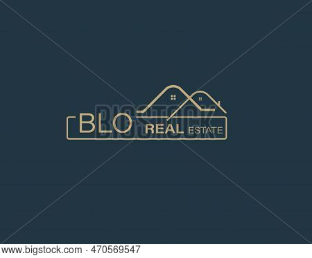 Blo Real Estate And Consultants Logo Design Vectors Images. Luxury Real Estate Logo Design