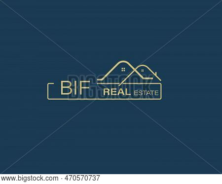 Bif Real Estate And Consultants Logo Design Vectors Images. Luxury Real Estate Logo Design