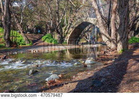 Tzielefos Bridge Is A Beautiful And Picturesque Bridge, Being One Of The Medieval Bridges Situated B