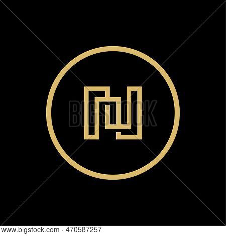 Initial Letter N Logo Design Template Elements - Vector