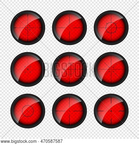 Various Weapon Thermal Infrared Sights, Sniper Rifle Optical Scopes. Hunting Gun Viewfinder With Cro
