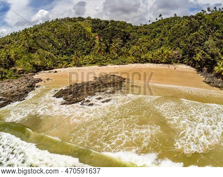 Aerial View Of Camboinha Beach