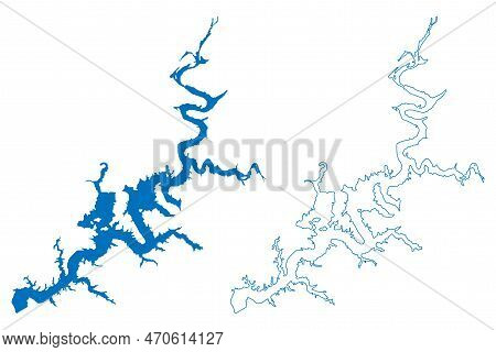 Grand Lake O' The Cherokees Reservoir (united States Of America, North America, Us, Usa, Oklahoma) M