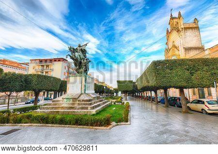 The Historic Center Of A Gravina In Puglia. Gravina In Puglia Ancient Town, Apulia, Italy. Europe