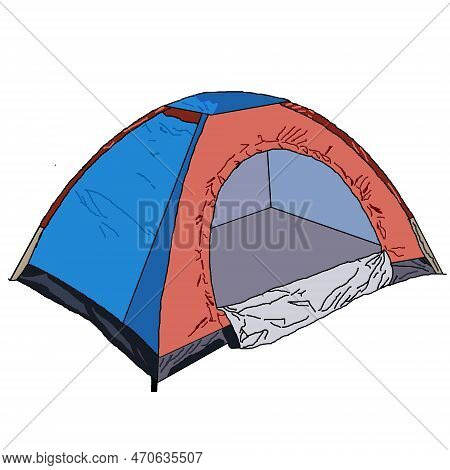 Tents Are Suitable For Camping In The Open With Friends And Family