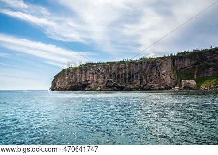 View Of Bonaventure Island, A Protect Island In The Gulf Of Saint Lawrence On The Tip Of The Gaspé P