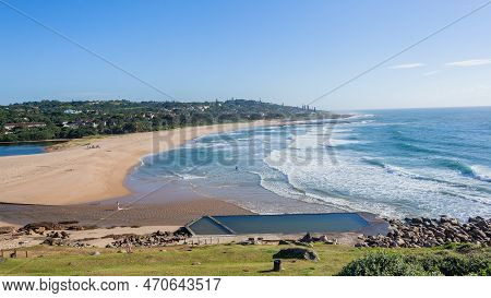 Southbroom Beach Ocean Waves Swimming Tidal Pool River Lagoon Overlooking A Scenic Holiday Lifestyle