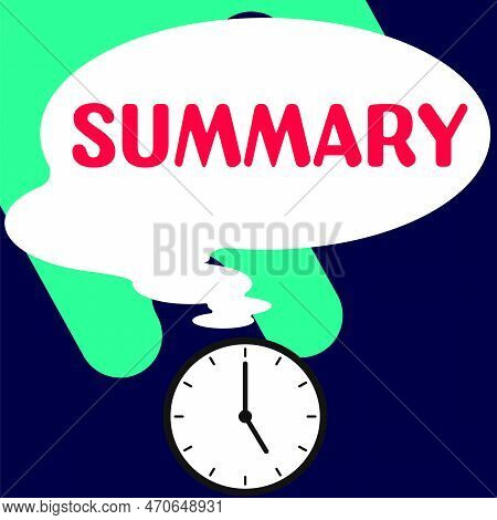 Conceptual Caption Summary. Concept Meaning Brief Statement Abstract Synopsis Concise Abbreviated Ve