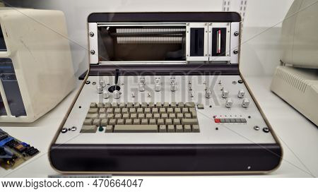 Warsaw, Poland. 10 February 2023. Inside The Apple Museum. Apple Enhanced Pal Xlr Computer.