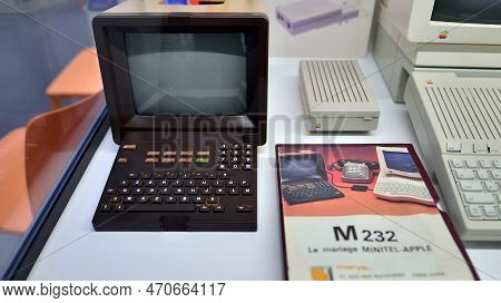 Warsaw, Poland. 10 February 2023. Inside The Apple Museum. M 232 Computer.