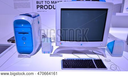Warsaw, Poland. 10 February 2023. Inside The Apple Museum. Power Macintosh G3 Computer.