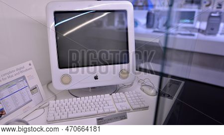 Warsaw, Poland. 10 February 2023. Inside The Apple Museum. Emac Computer.