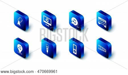 Set Computer With Music Note, Music Note, Tone, Guitar Amplifier, Xylophone, Player, Microphone, Loc