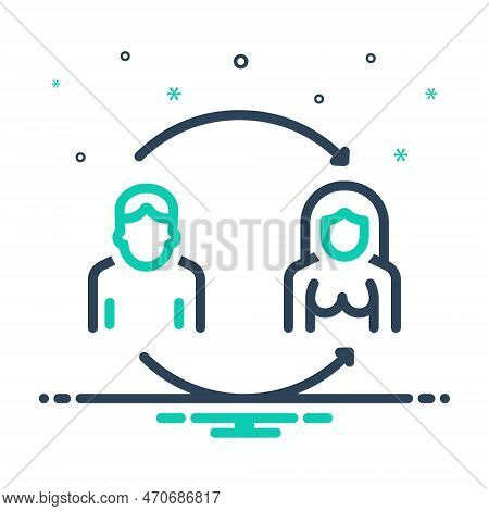 Mix Icon For Conversion Change Changing Lgbtqi Transgender Transvestism Alteration Transformation Me