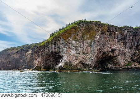 View Of Bonaventure Island, A Protect Island In The Gulf Of Saint Lawrence On The Tip Of The Gaspé P