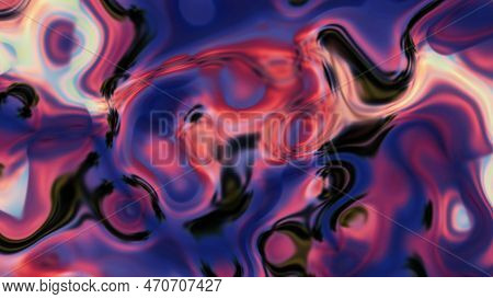 Abstract Smoky Liquid Background. Abstract Colorful Glowing Wavy Background. Vd_1243