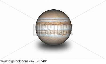 3d Jupiter Planet Isolated On White Background. Vd_1264