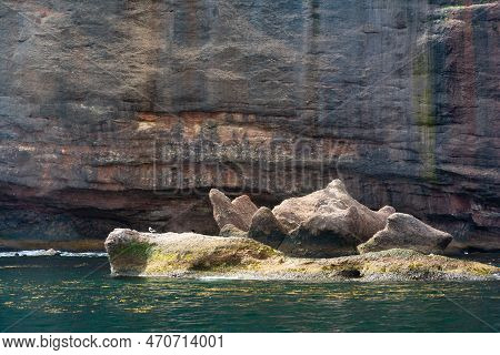 View Of Bonaventure Island, A Protect Island In The Gulf Of Saint Lawrence On The Tip Of The Gaspé P