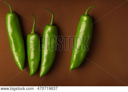 Whole Green Jalepeno Laying On The Counter