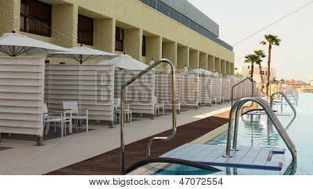 Not Deep Swimming Relaxation  Pool Near Beach Hotel