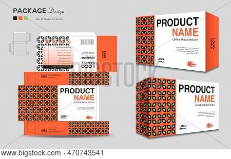 Cosmetic Box Design, Supplements Box Template, Package Design Template, 3d Box Packaging Design, Cos