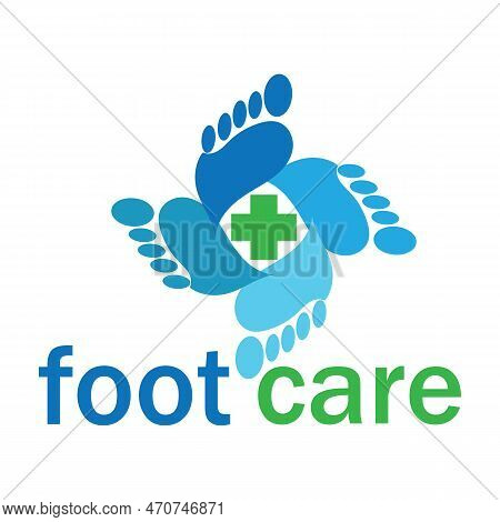 Foot Logo Template Vector Icon Illustration Design