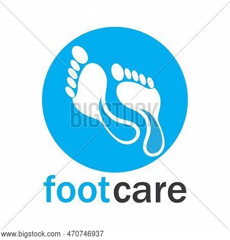 Foot Logo Template Vector Icon Illustration Design